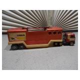 vintage Buddy L Stables truck and trailer