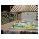 This image features a vintage 1992 edition of the board game Sorry!