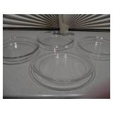 vintage Pyrex glass pie plates