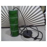 vintage industrial-style cage pendant light