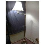 vintage brass swing arm floor lamp
