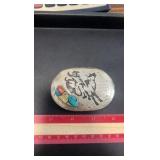 antique sterling silver belt buckle