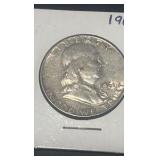 1961 d Benjamin Franklin half dollar