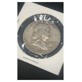 1953 d Benjamin Franklin half dollar
