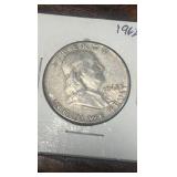 1962 d Benjamin Franklin half dollar
