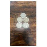 buffalo nickels lot of 5 1926-1937