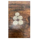 Buffalo nickels lot of 5 1927-1937