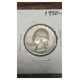 1950 s Washington quarter