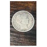 1899 barber half dollar