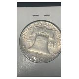 1961 d Benjamin Franklin half dollar