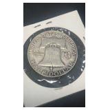 1953 d Benjamin Franklin half dollar