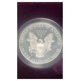 proof 1988 s silver eagle 1ozt of of pure silver