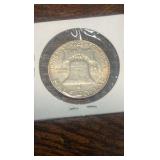 1962 d Benjamin Franklin half dollar