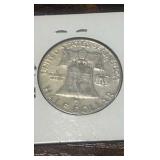 1962 d Benjamin Franklin half dollar