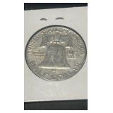 1962 d Benjamin Franklin half dollar