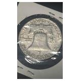 1963 d Benjamin Franklin half dollar