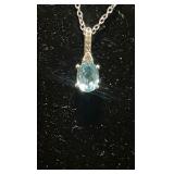 Sterling silver pendant and chain