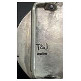 antique sterling silver belt buckle