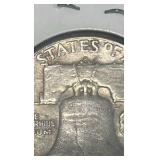 1962 d Benjamin Franklin half dollar