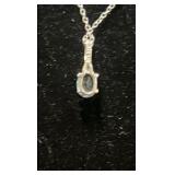 Sterling silver pendant and chain
