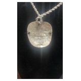 Sterling silver cat pendant and chain