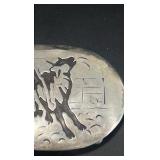 antique sterling silver belt buckle