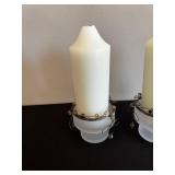 Candle Holders Set of 3 With Beaded Wire Accents