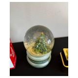 Hallmark Keepsake Box, Snow Globes & Candle Holders - Christmas Decor Set