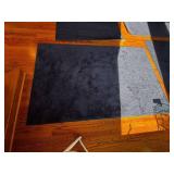 Blue Acoustic Carpet Panels 2x4 ft - Wall-Mount Sound Absorbing Tiles