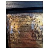 Framed Vintage World Map Print - Antique Style Wall Art