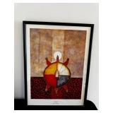 The Turtle - Joe Geshick Framed Print