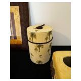 Palm Tree & Pinecone Decor Canister Set (5-Piece)