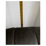 Tufted Armchair - Gray Upholstery, Approx 36-40in Wide