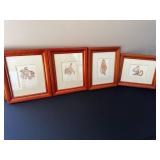 Bill Reid Haida Art Prints - 4 Framed Set