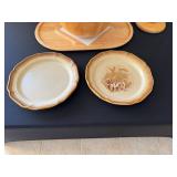 Wooden Kitchenware Set: Bowls, Spoons, Tray, Stand & Ceramic Plates