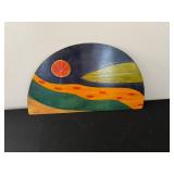 KAKADU Abstract Landscape Wood Wall Plaque - Signed 