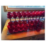 Ruby Red Glassware Collection - Wine Glasses, Goblets & Tumblers