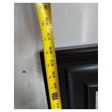 Black Square Wall Mirror - 28 in Outer Frame