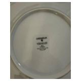 Cremieux Versailles Porcelain Dinnerware Set - Floral Brown Pattern, Mugs & Plates