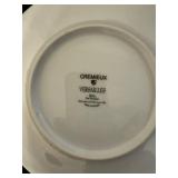 Cremieux Versailles Porcelain Dinnerware Set - Floral Brown Pattern, Mugs & Plates