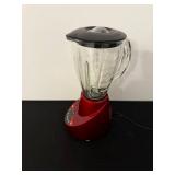 Black & Decker Red Blender - Glass Jar, 8-Button Multi-Function Panel