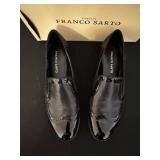 Franco Sarto Black Patent Leather Loafers - Size US 8.5 M