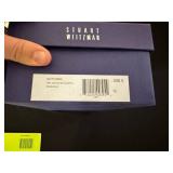 Stuart Weitzman Two-Tone Beaded Tassel Loafers - Size 8.5 - White/Black