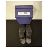 Stuart Weitzman Black Leather Tassel Loafers