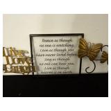 Live Love Laugh Wall Art with Butterfly Accents