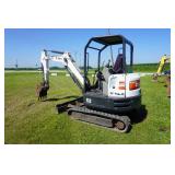 2016 Bobcat E32 Mini Tracked Excavator