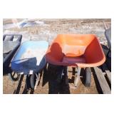 Lot of 4 Wheel Barrels