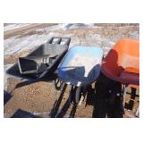 Lot of 4 Wheel Barrels