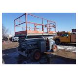 2007 Sky Jack Model SJ 8841RT Rough Terrain Dual Fuel 4 x 4 Scissors Lift