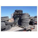 Large Lot of Used Skid Loader, Telehandler and Truck Tires
